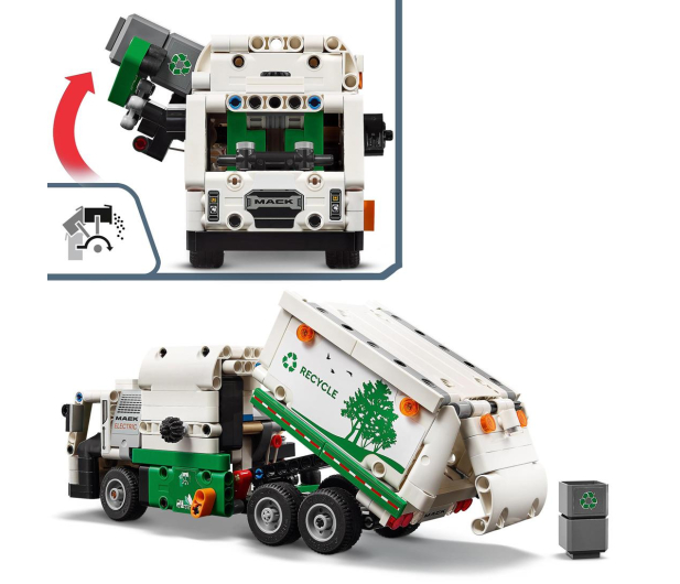 LEGO Technic 42167 Śmieciarka Mack LR Electric - 1203599 - zdjęcie 4